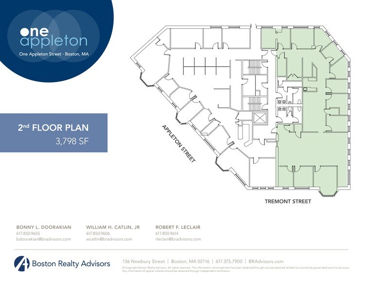 1-3 Appleton St, Boston, MA à louer - Plan de site – Image 1 sur 5