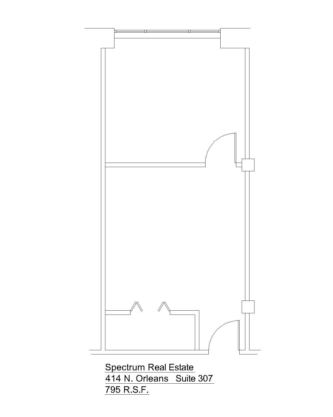 414 N Orleans St, Chicago, IL à louer Plan d’étage– Image 1 sur 1