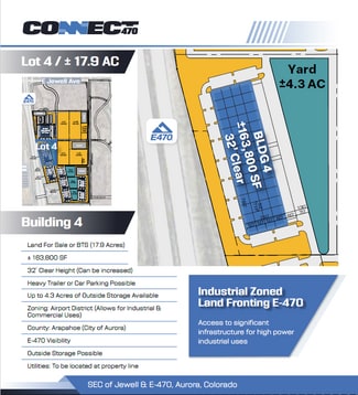 Plus de détails pour E 470, Aurora, CO 80013, Aurora, CO - Industriel/Logistique à vendre