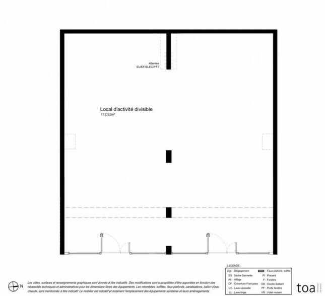 Local commercial dans Strasbourg à louer - Plan d’étage – Image 2 sur 2