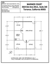 3625 Del Amo Blvd, Torrance, CA à louer Plan d’étage– Image 1 sur 1