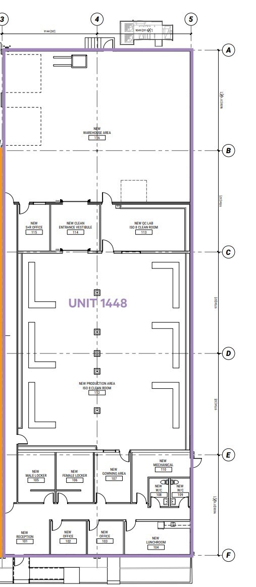 1448 Hastings Cres SE, Calgary, AB à louer Plan d’étage– Image 1 sur 1
