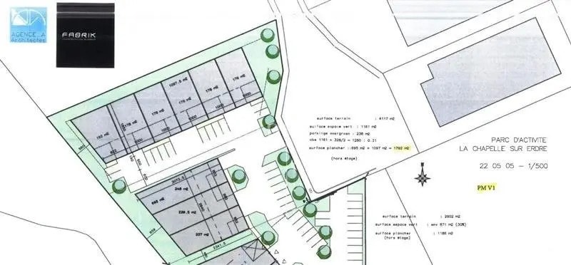 Local d'activités dans La Chapelle-sur-Erdre à vendre - Plan de site – Image 3 sur 4