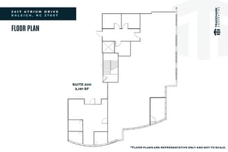 2417 Atrium Dr, Raleigh, NC à louer Plan d’étage– Image 1 sur 1