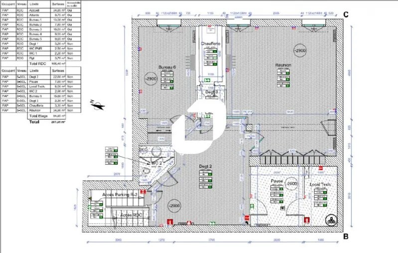 Bureau dans Rodez à vendre - Plan d’étage – Image 3 sur 3