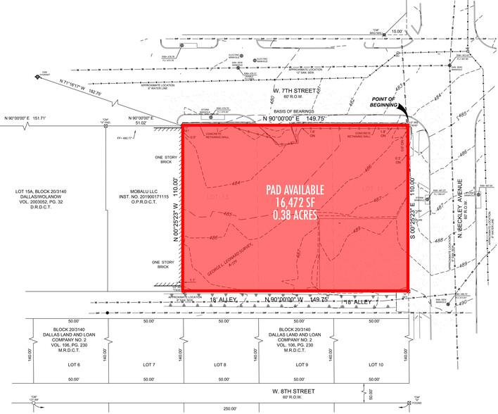 423 Beckley, Dallas, TX à louer - Plan de site – Image 1 sur 1