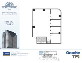 6400 S Fiddlers Green Cir, Greenwood Village, CO à louer Plan d’étage– Image 2 sur 2