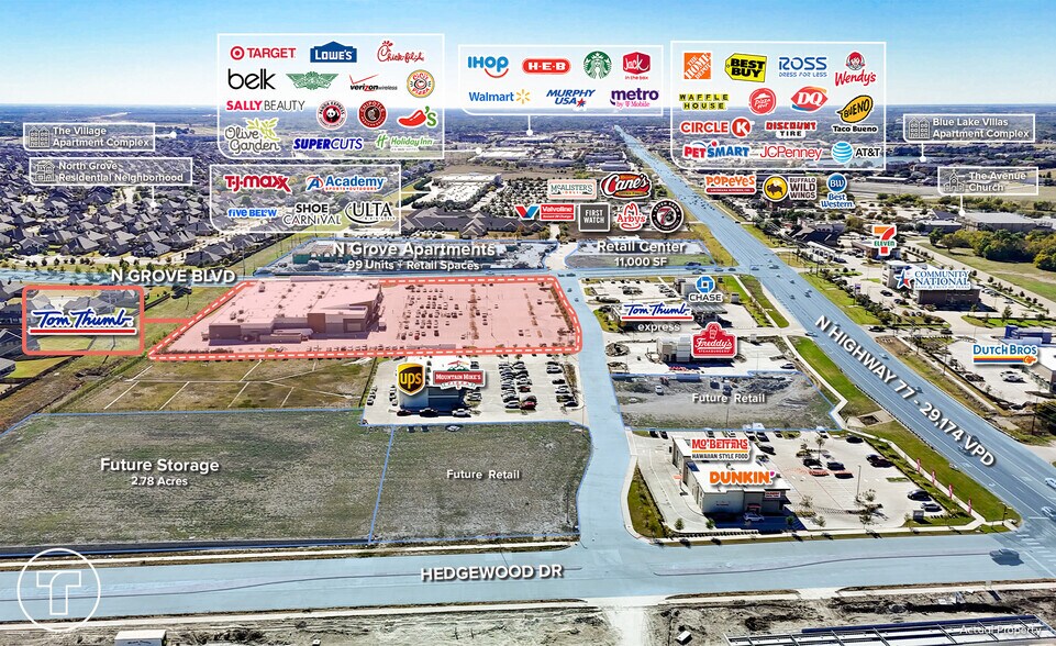 NEC North Grove & US 77, Waxahachie, TX à vendre - Photo de l’immeuble – Image 2 sur 6