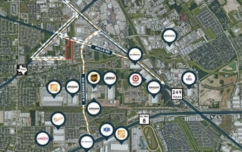 8887 Mills Rd, Houston, TX - VUE AÉRIENNE  vue de carte