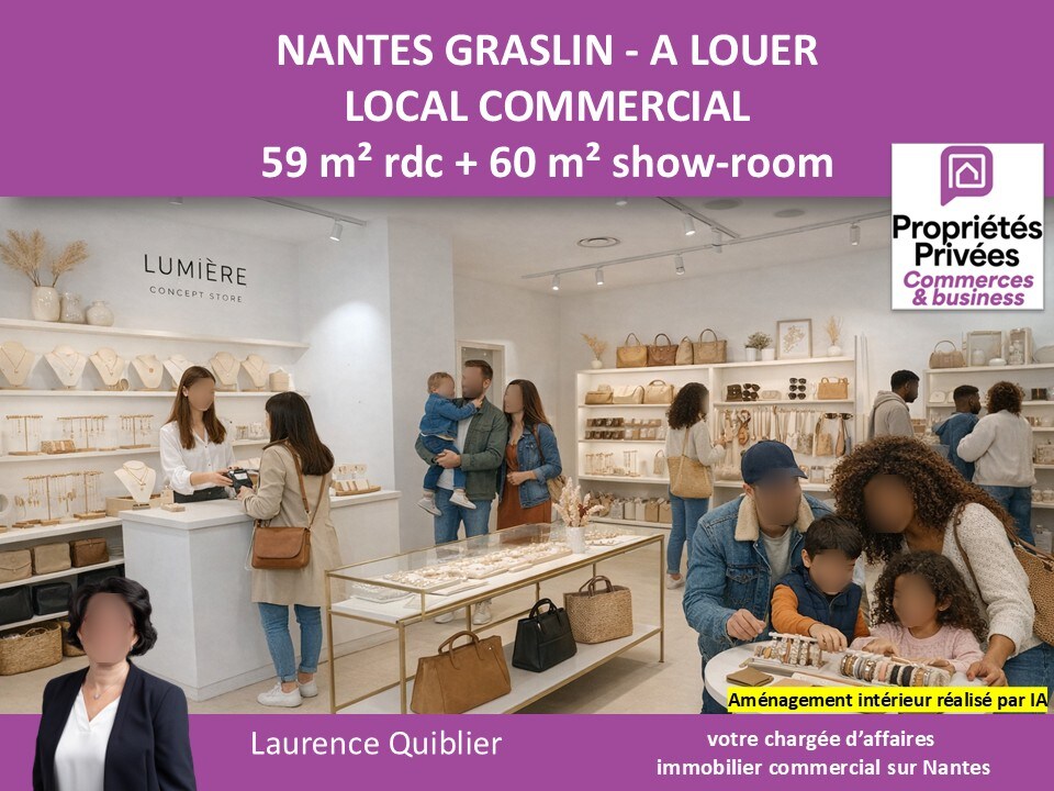 Local commercial dans Nantes à louer Photo de l’immeuble– Image 1 sur 9
