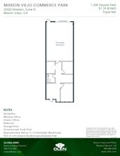 23322 Madero, Mission Viejo, CA à louer Plan d’étage– Image 1 sur 1