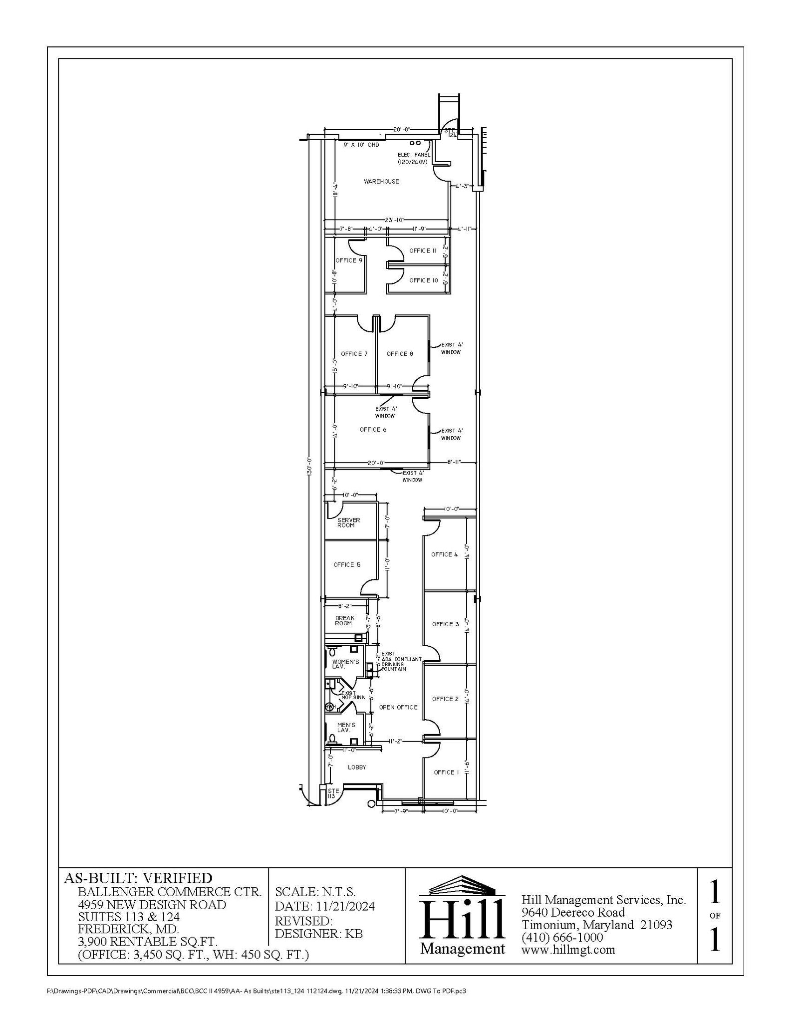 4959 New Design Rd, Frederick, MD à louer Plan d’étage– Image 1 sur 1