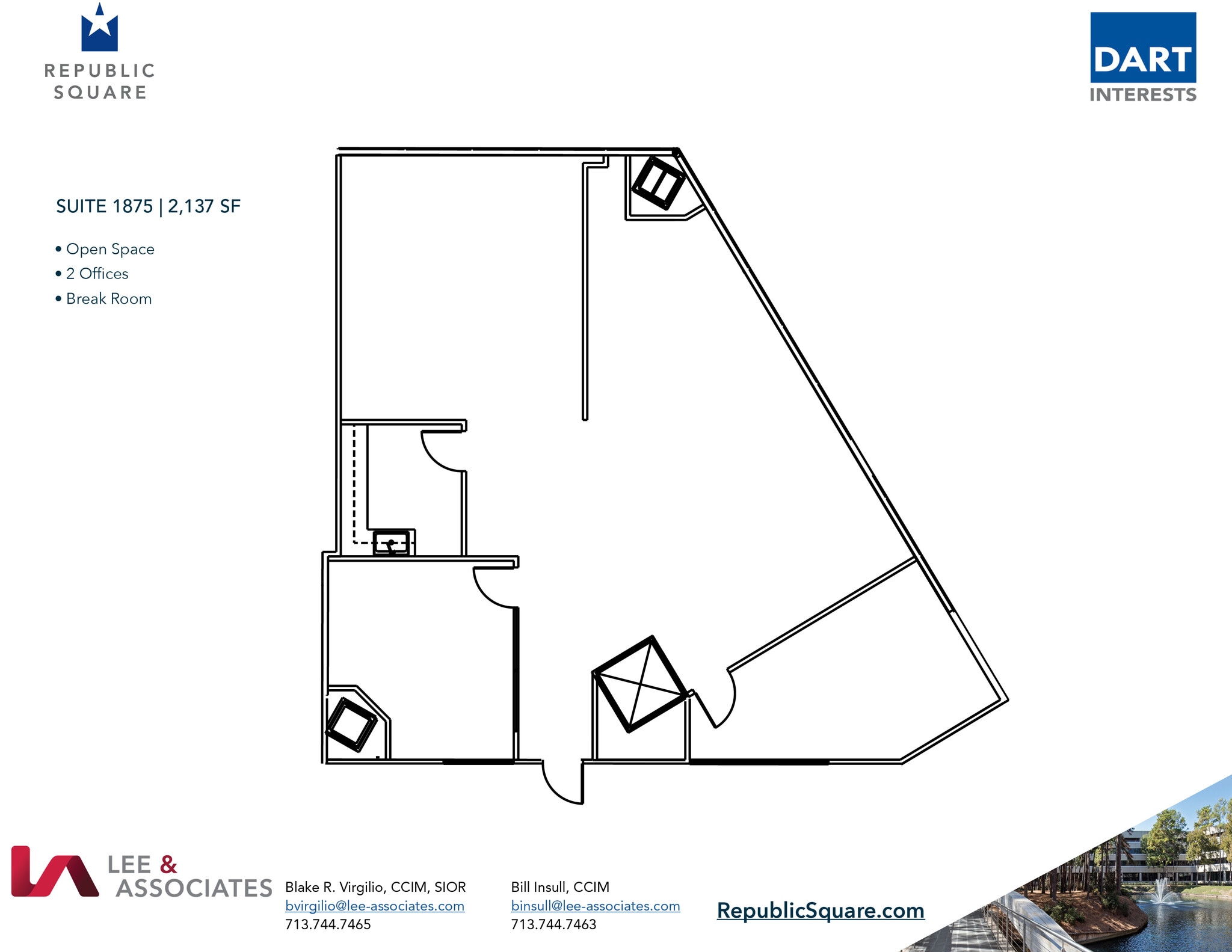 13501 Katy Fwy, Houston, TX à louer Plan d’étage– Image 1 sur 2
