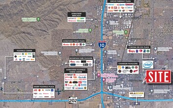 5505 W Chandler Blvd, Chandler, AZ - VUE AÉRIENNE  vue de carte