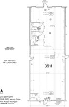 3901-3913 Varsity Dr, Ann Arbor, MI à louer Plan d’étage– Image 2 sur 3