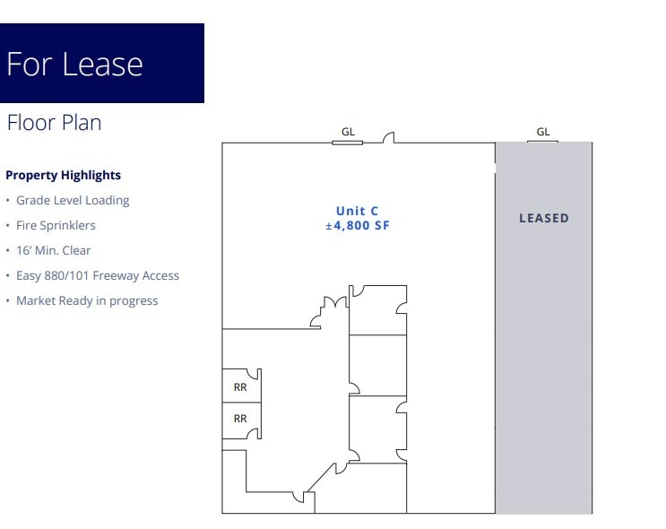 1171 N 4th St, San Jose, CA à louer Plan d’étage– Image 1 sur 1