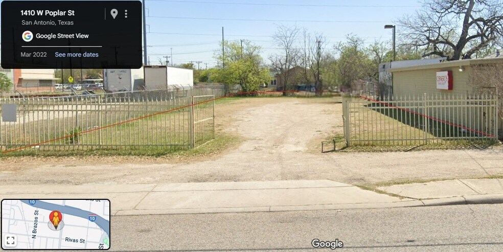 1410 Poplar st, San Antonio, TX à louer - Plan de site – Image 1 sur 4