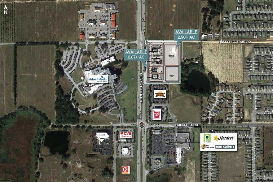 US Hwy 27 & Holly Hill Fruit Rd, Davenport, FL à louer - Aérien – Image 1 sur 2
