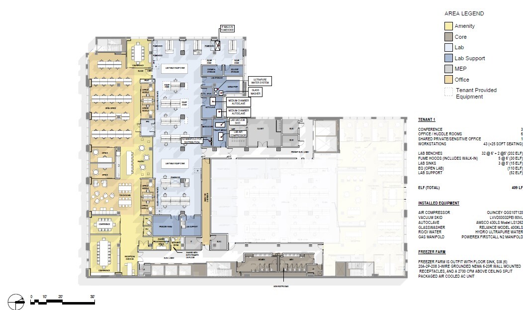 619 W 54th St, New York, NY à louer Plan d’étage– Image 1 sur 1