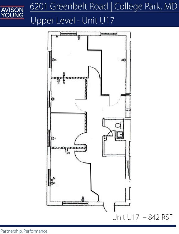 6201 Greenbelt Rd, College Park, MD à louer Plan d’étage– Image 1 sur 1