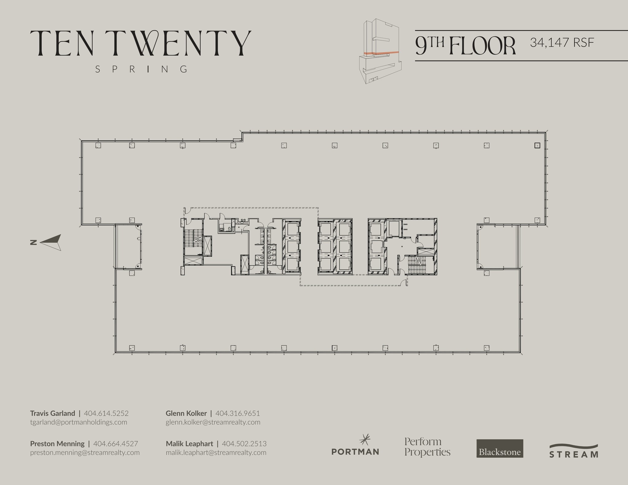 1020 Spring St, Atlanta, GA à louer Plan d’étage– Image 1 sur 1