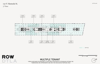 777 S Alameda St, Los Angeles, CA à louer Plan d’étage– Image 2 sur 2