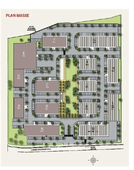 Local d’activités dans Dardilly à louer - Plan de site – Image 2 sur 2