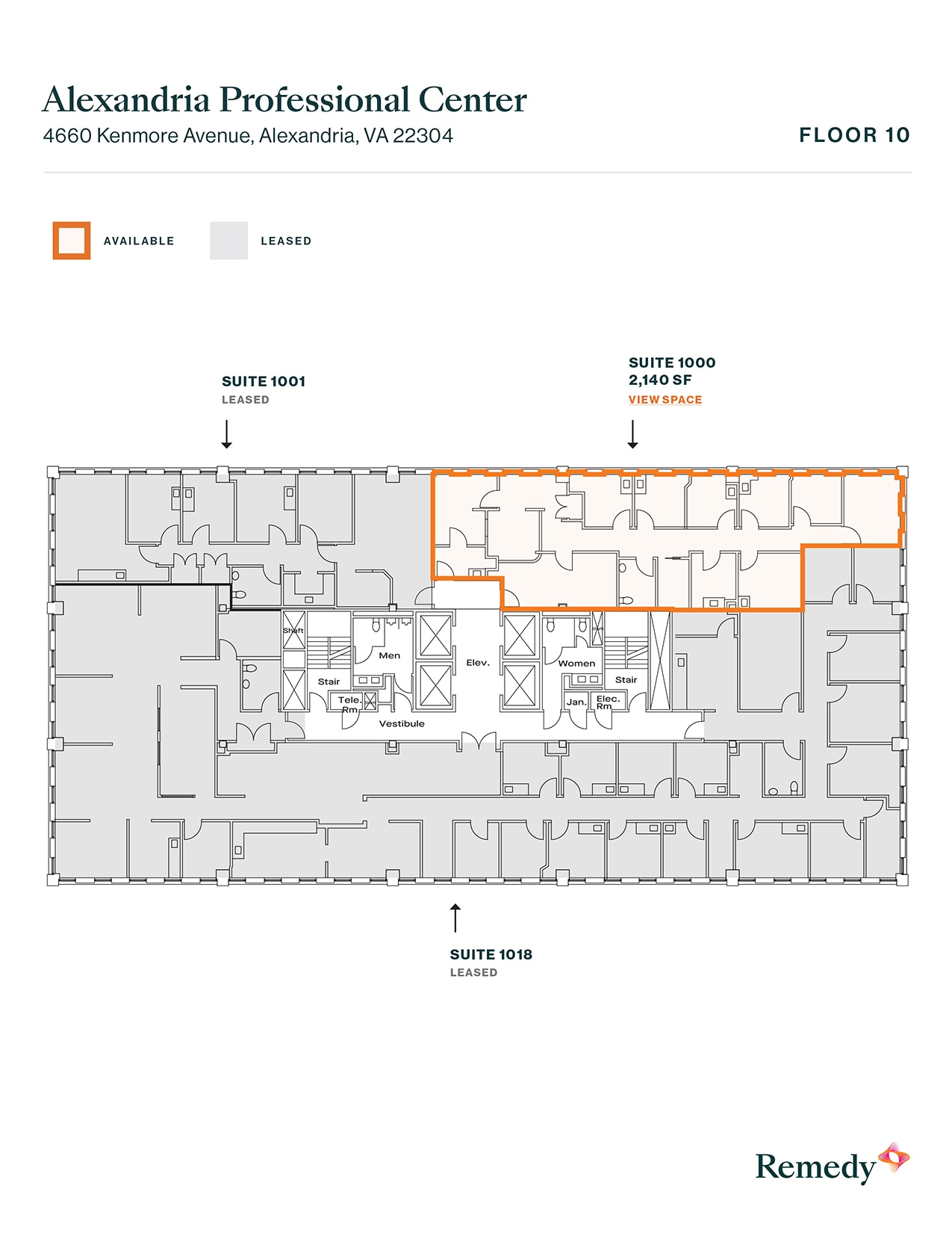 4660 Kenmore Ave, Alexandria, VA à louer Plan d’étage– Image 1 sur 1