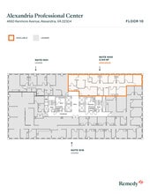 4660 Kenmore Ave, Alexandria, VA à louer Plan d’étage– Image 1 sur 1