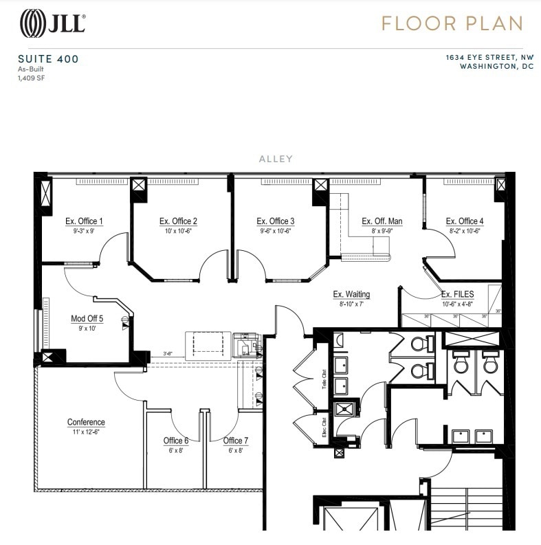 1634 I St NW, Washington, DC à louer Plan d’étage– Image 1 sur 1