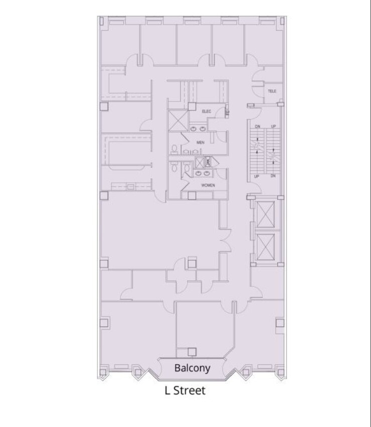 1819 L St NW, Washington, DC à louer Plan d’étage– Image 1 sur 1