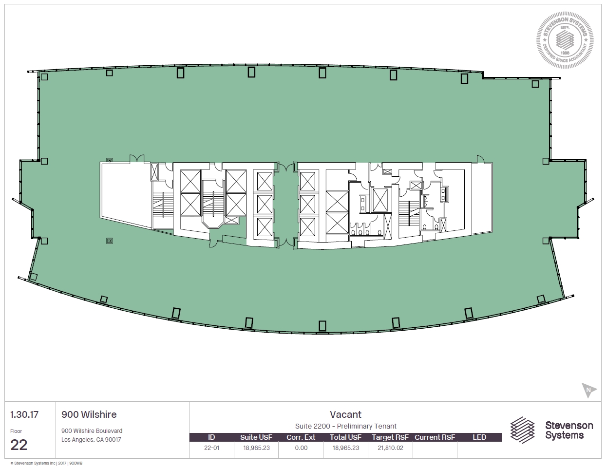 900 Wilshire Blvd, Los Angeles, CA à louer Plan d’étage– Image 1 sur 1