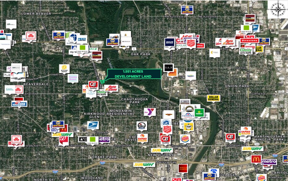 2501 Martin Luther King Jr Pky, Des Moines, IA à vendre - Aérien – Image 2 sur 2