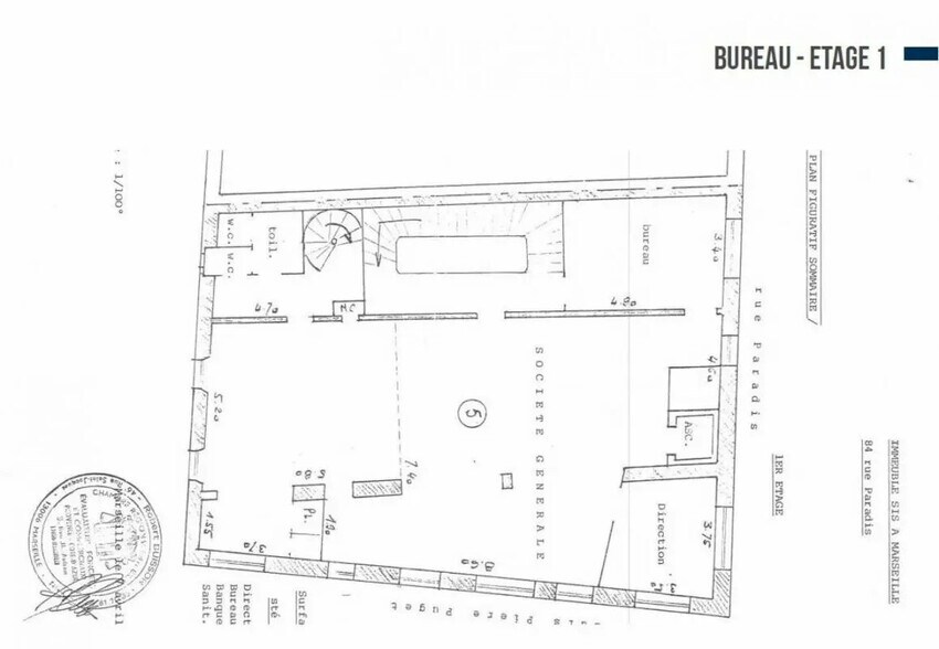 Bureau dans Marseille à louer - Plan d’étage – Image 2 sur 16