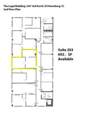 447 3rd Ave N, Saint Petersburg, FL à louer Plan d’étage– Image 1 sur 4