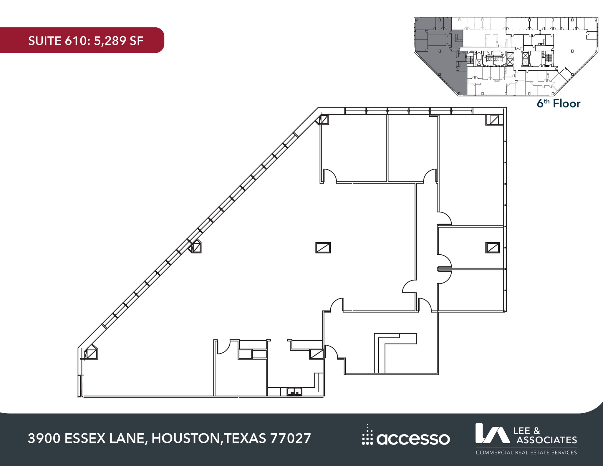 3900 Essex Ln, Houston, TX à louer Plan d’étage– Image 1 sur 1