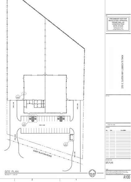 2701 E Slaton Rd, Lubbock, TX à louer - Plan de site – Image 3 sur 4