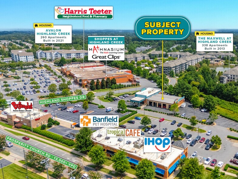 5080 Highland Shoppes Dr, Charlotte, NC à vendre - Aérien – Image 3 sur 8