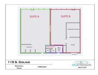 Plus de détails pour 115 S Goliad St, Rockwall, TX - Bureau/Local commercial à louer