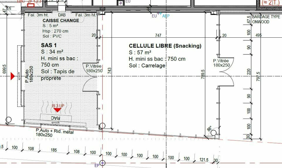 Local commercial dans Guignen à louer - Plan d’étage – Image 3 sur 3