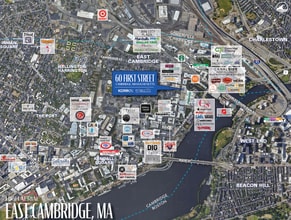 60 1st St, Cambridge, MA - VUE AÉRIENNE  vue de carte