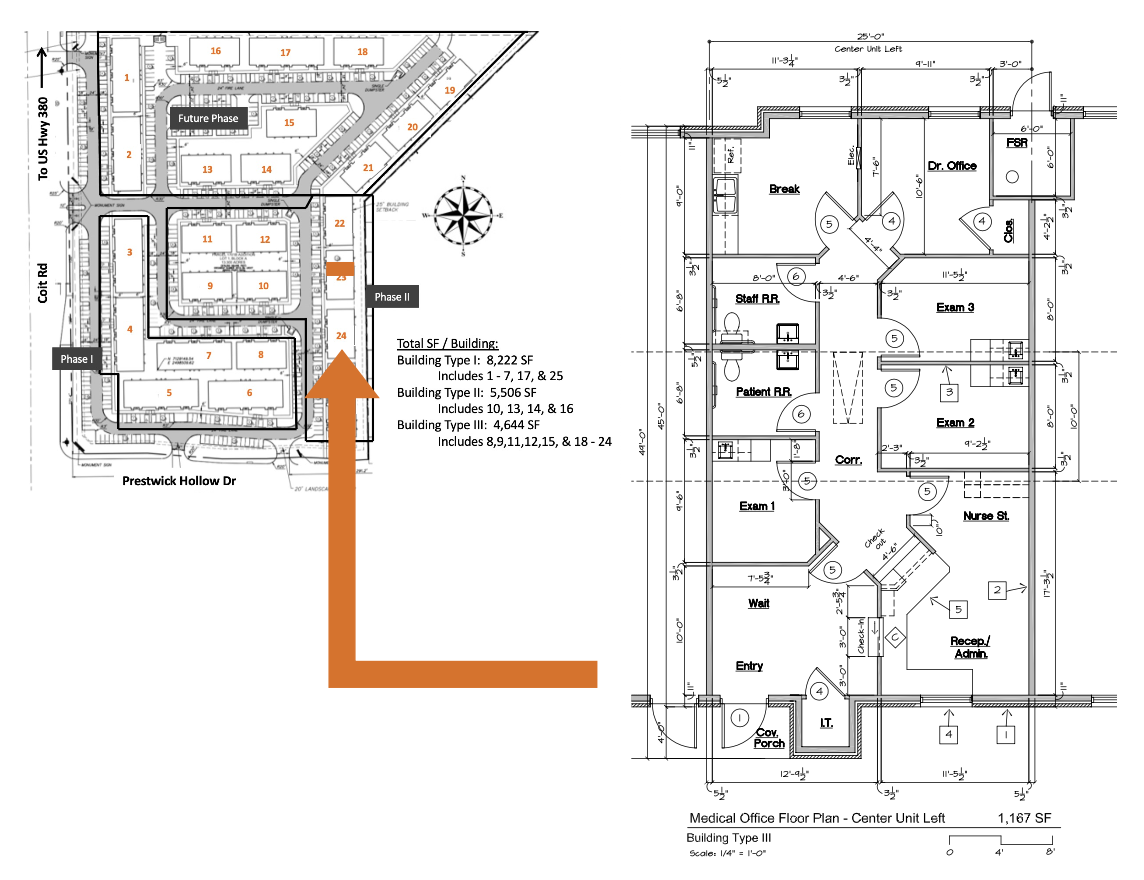 1400 N Coit Rd, McKinney, TX à louer Plan d’étage– Image 1 sur 8