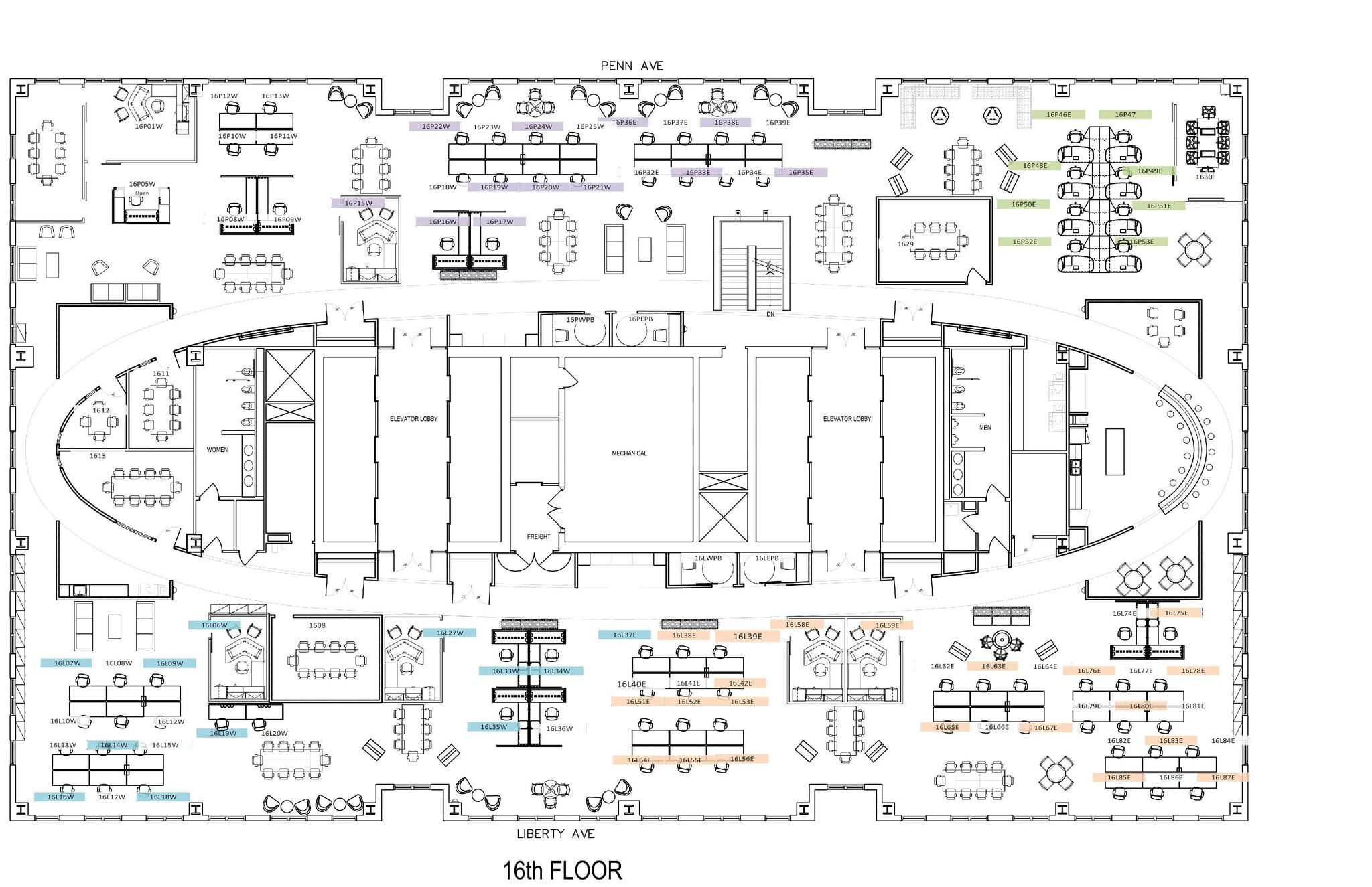625 Liberty Ave, Pittsburgh, PA à louer Plan d’étage– Image 1 sur 1