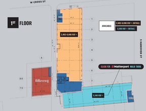37 W Cross St, Baltimore, MD à louer Plan d’étage– Image 1 sur 5