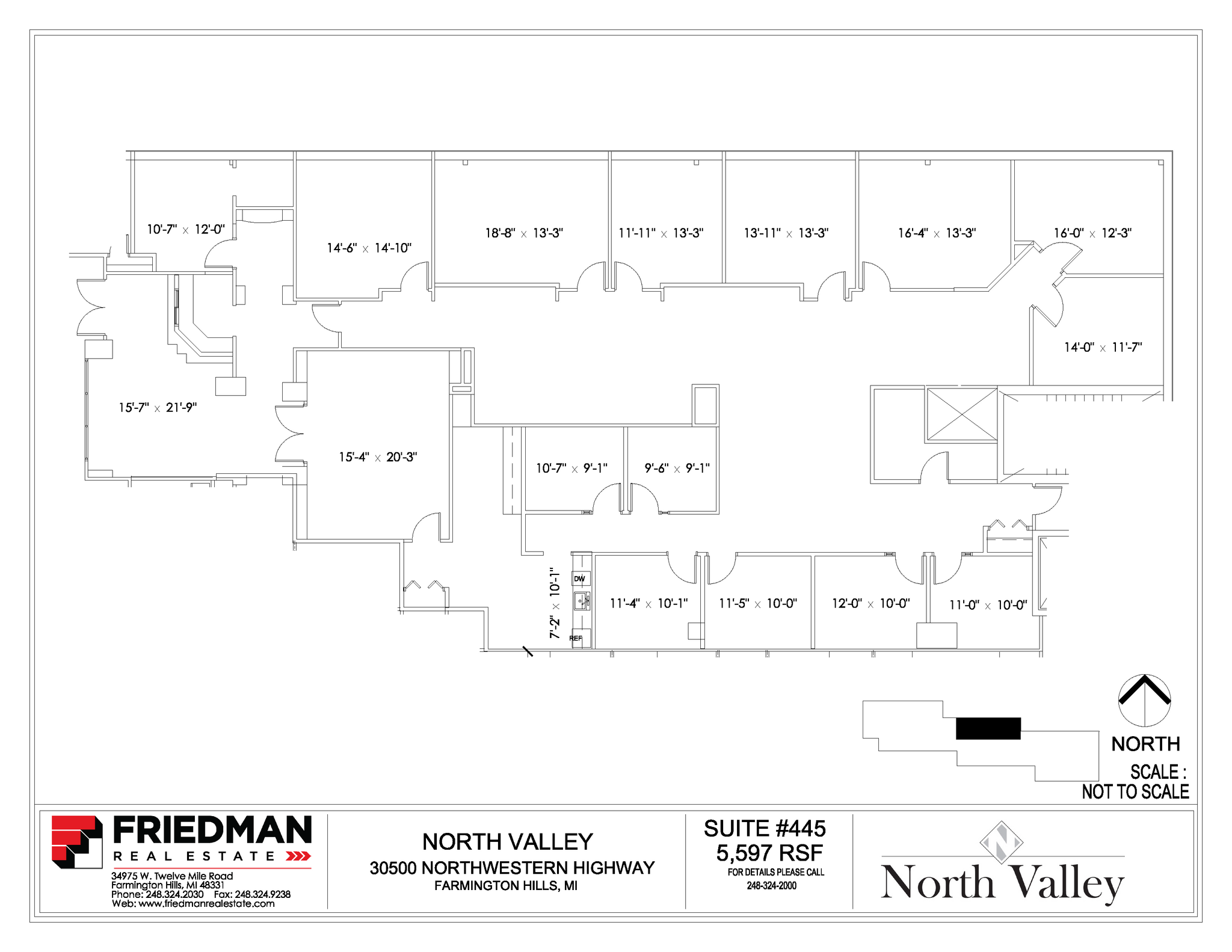 30500 Northwestern Hwy, Farmington Hills, MI à louer Plan d’étage– Image 1 sur 3
