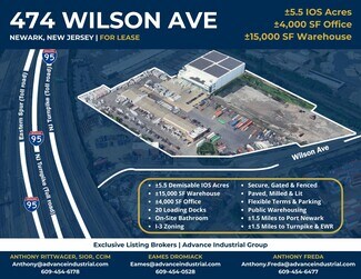 Plus de détails pour 474 Wilson Ave, Newark, NJ - Terrain à louer