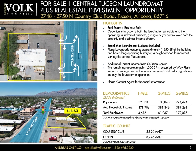 2748-2750 N Country Club Rd, Tucson, AZ à vendre - Photo de l’immeuble – Image 2 sur 4