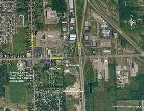 2455-2469 E Hill Rd, Grand Blanc, MI - Vue aérienne vue de carte