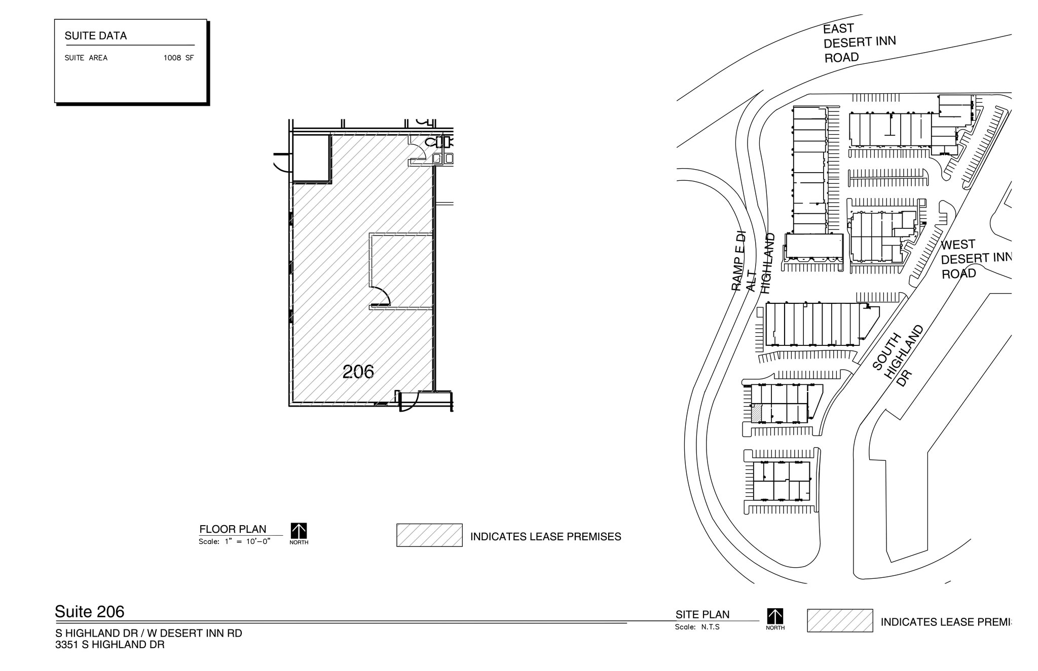 3281 Highland Dr, Las Vegas, NV à louer Plan de site– Image 1 sur 1