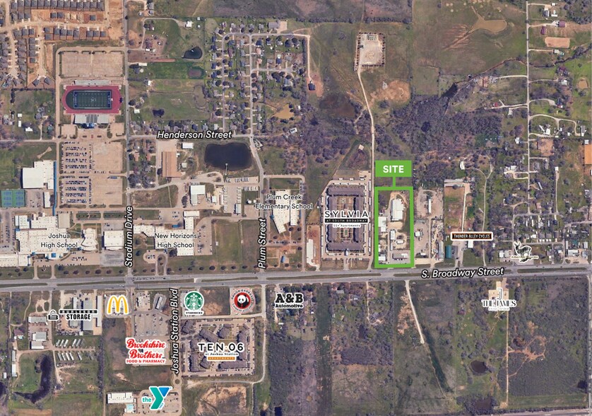 1409 S Broadway St, Joshua, TX à louer - Aérien – Image 3 sur 8